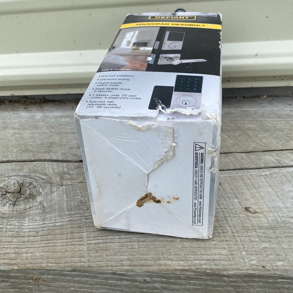 Defiant Slim Satin Nickel Electronic
Touchpad Deadbolt 1009258133 NWOT - Picture 6 of 7